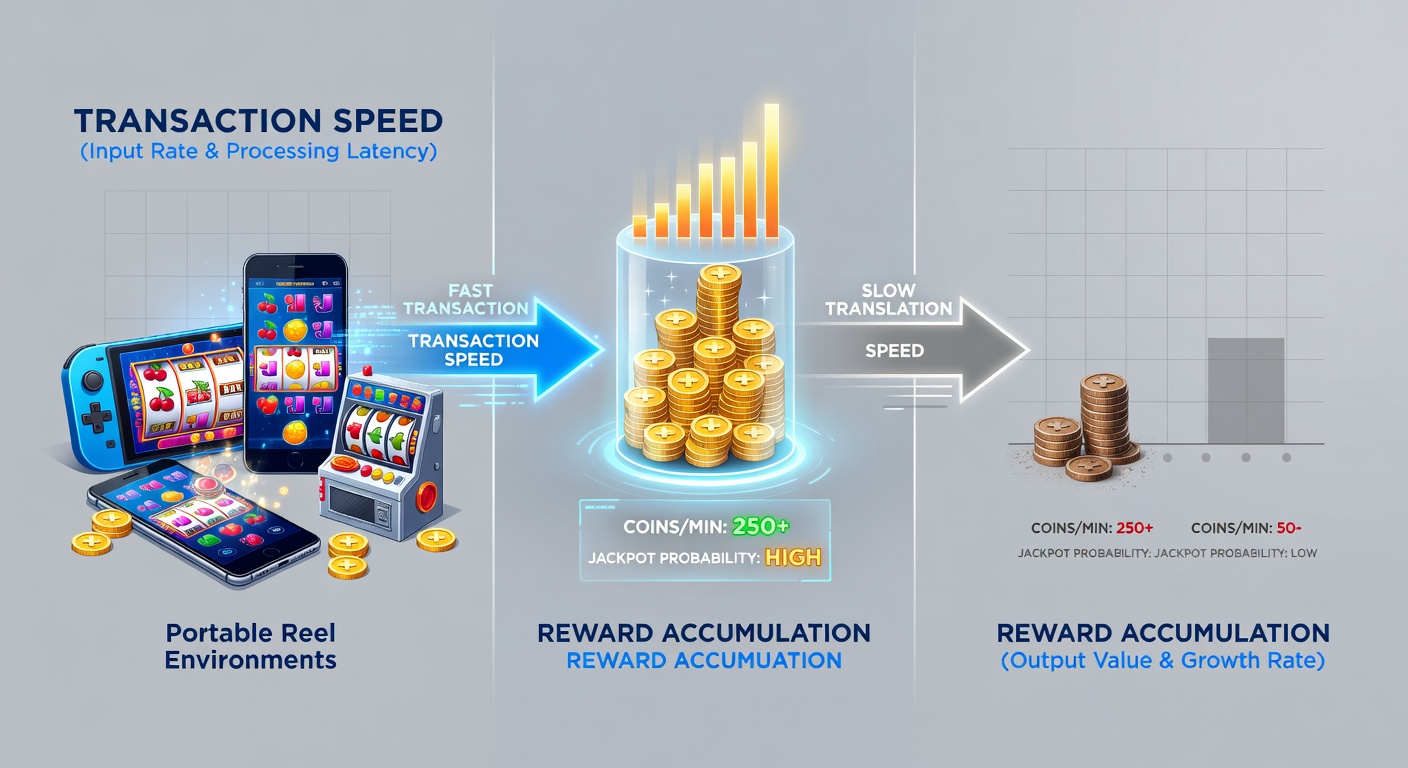 Infographic illustrating transaction flow from deposit to reward accumulation in mobile slots