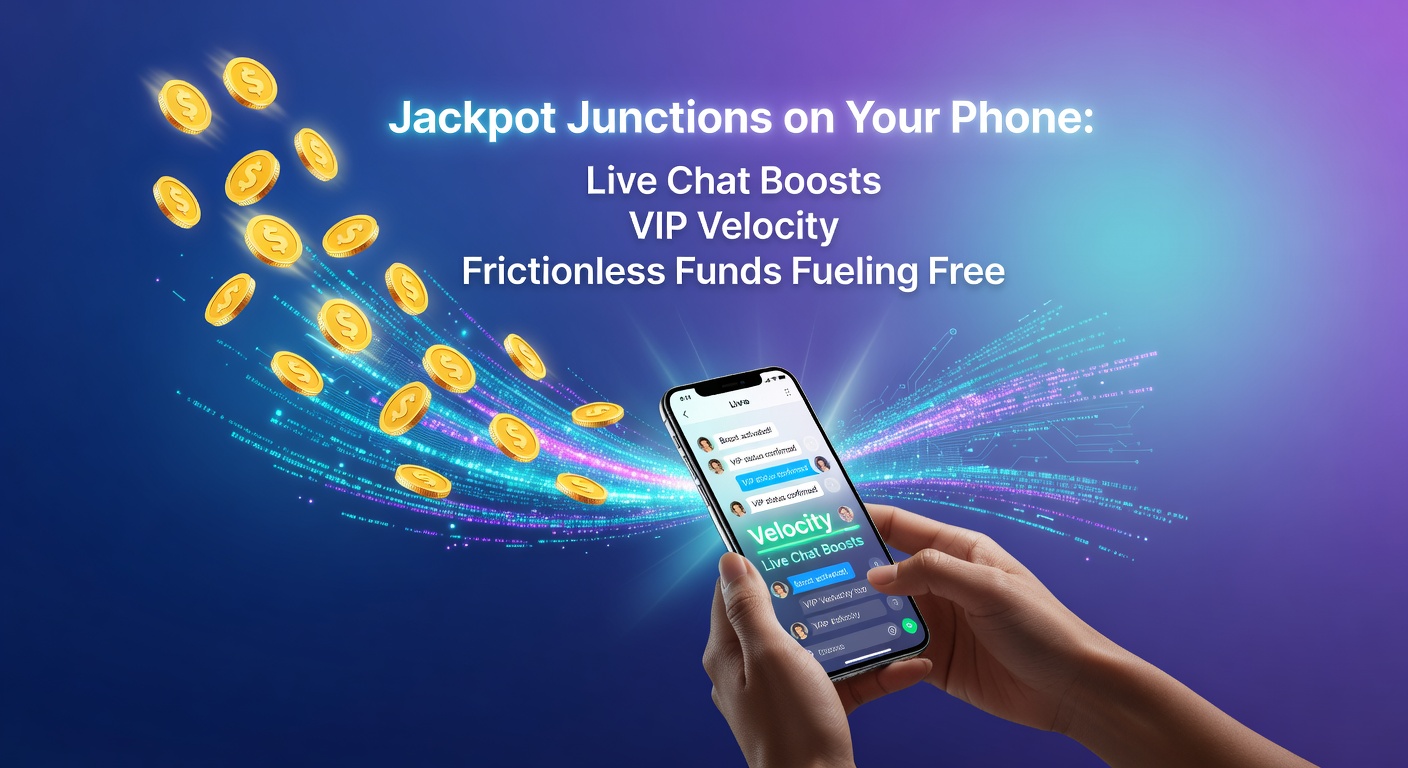Close-up of a smartphone displaying VIP progress bar filling rapidly next to a frictionless payment confirmation and live chat bubble, with free spins cascading in the background