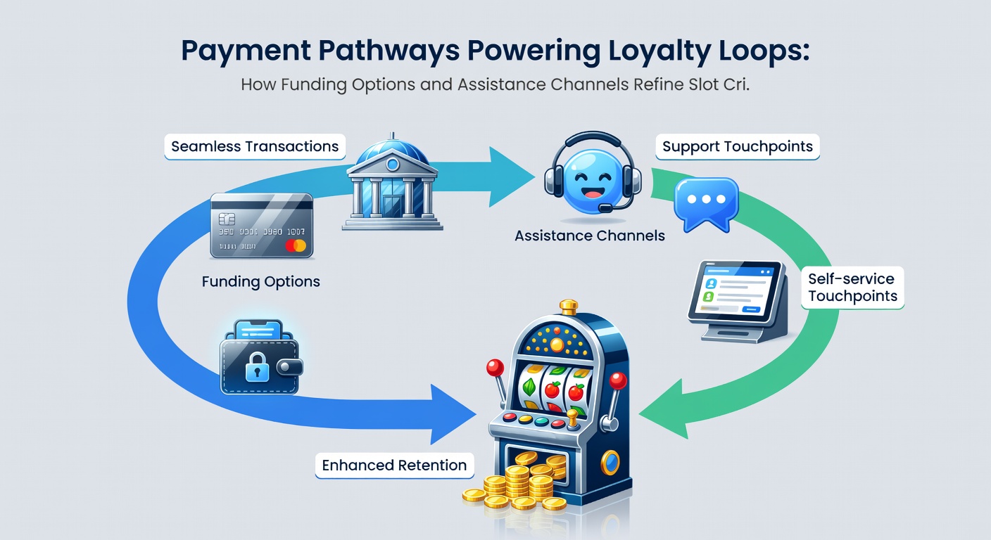 Diagram depicting assistance channels linking payment methods to refined slot review processes for mobile rewards