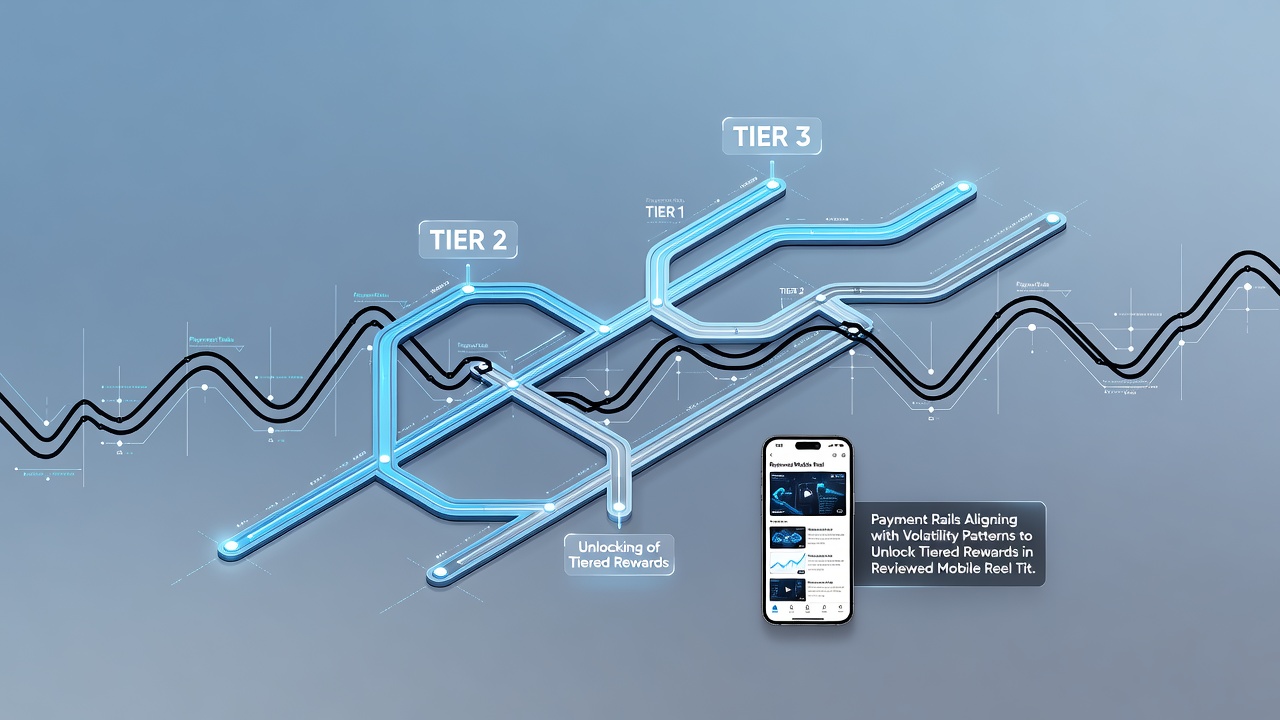 Dashboard view showing tier progression bars linked to payment and volatility metrics in a mobile slot application