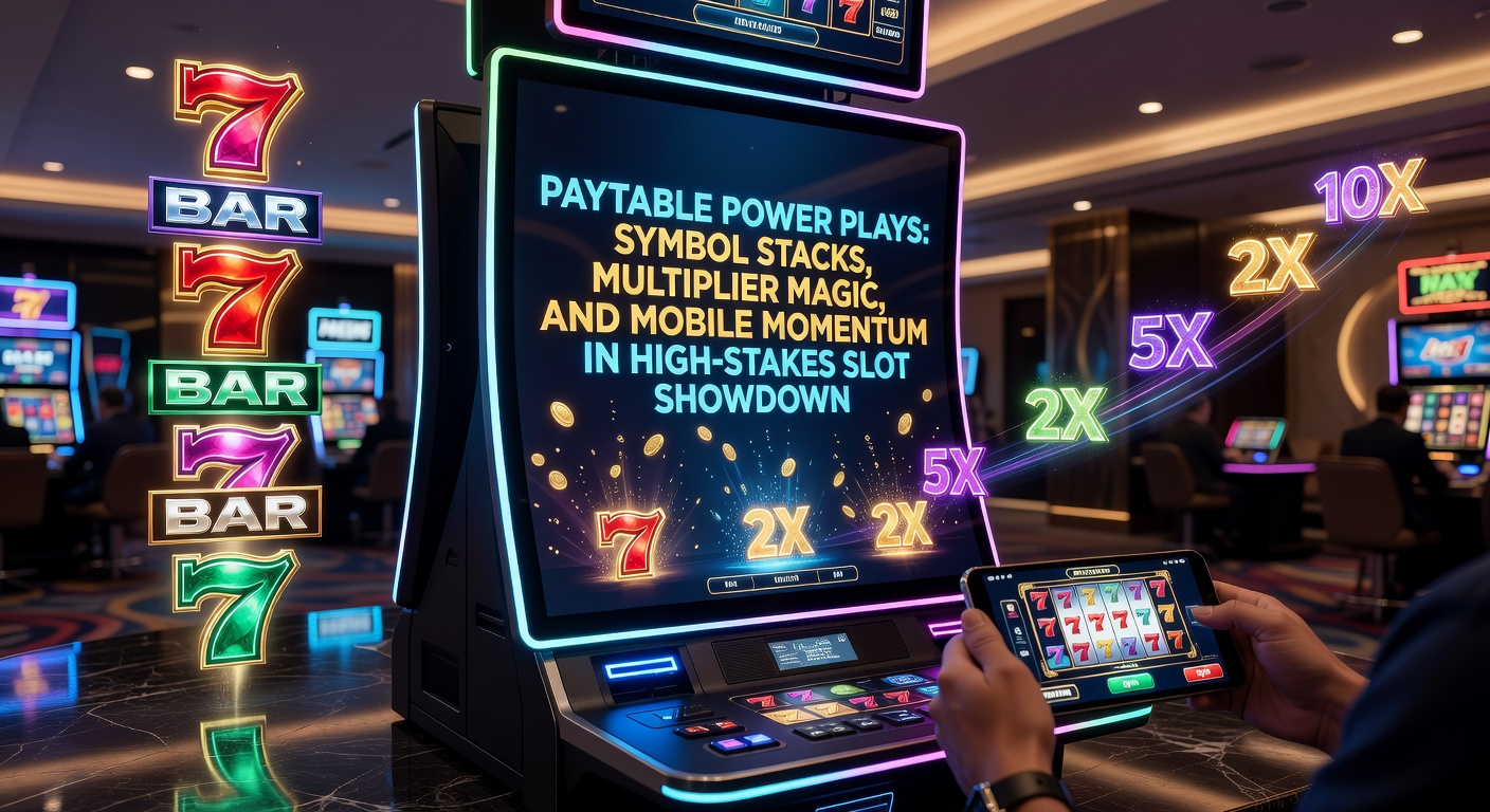 Glowing multiplier orbs overlaying slot symbols, escalating payout values in a high-volatility showdown